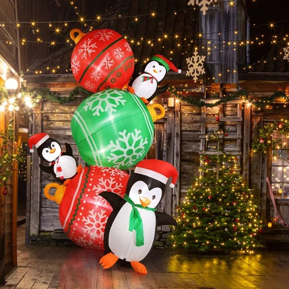 8.9 FT Penguin Christmas LED Inflatable