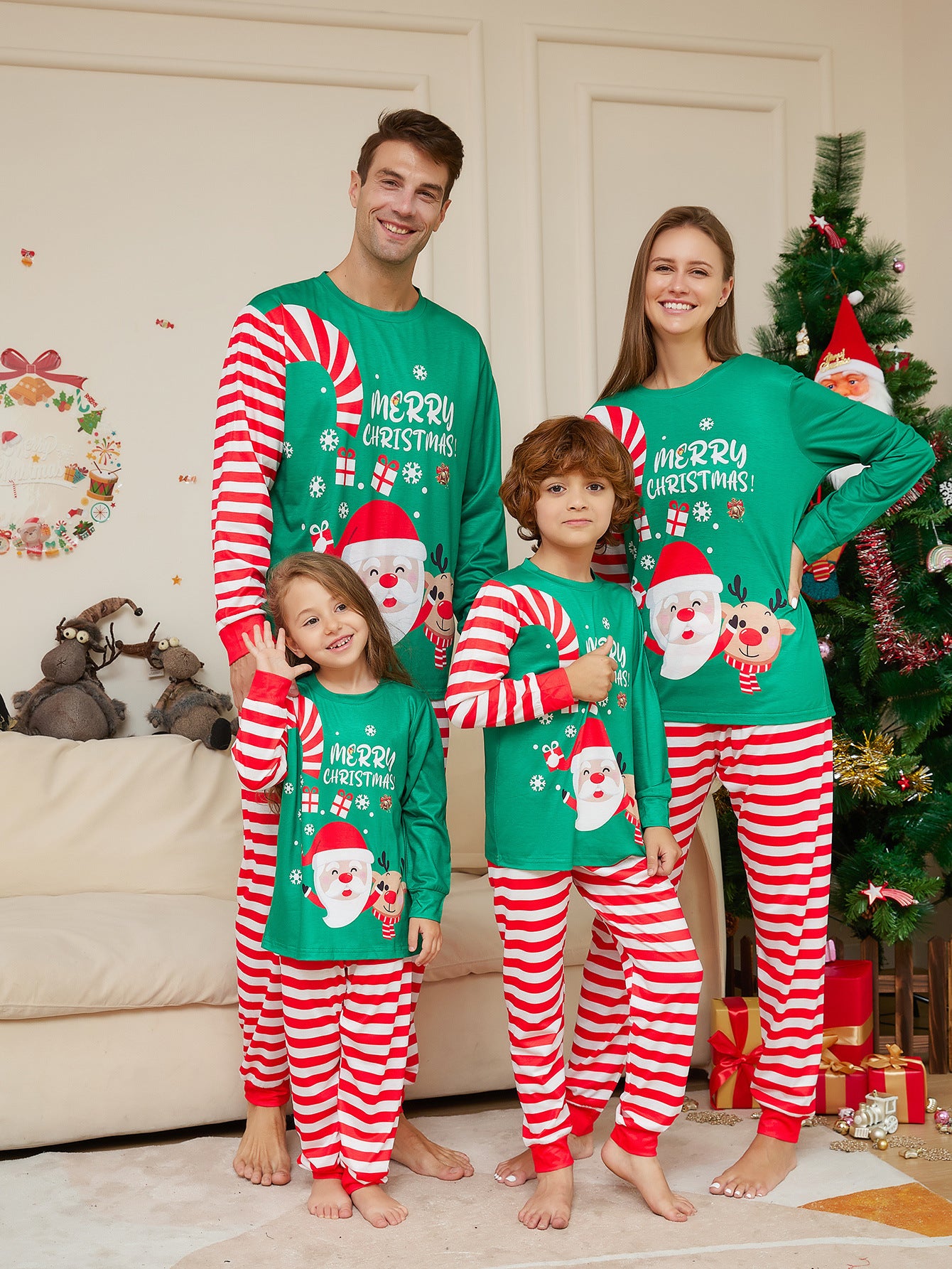 Family Santa Claus Christmas Pajamas