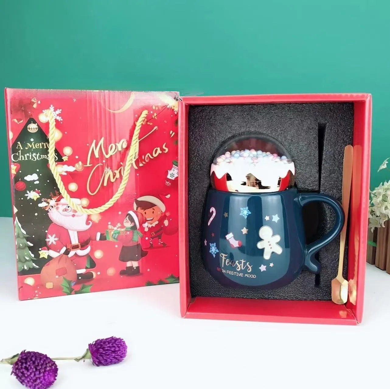 Christmas Mugs Set