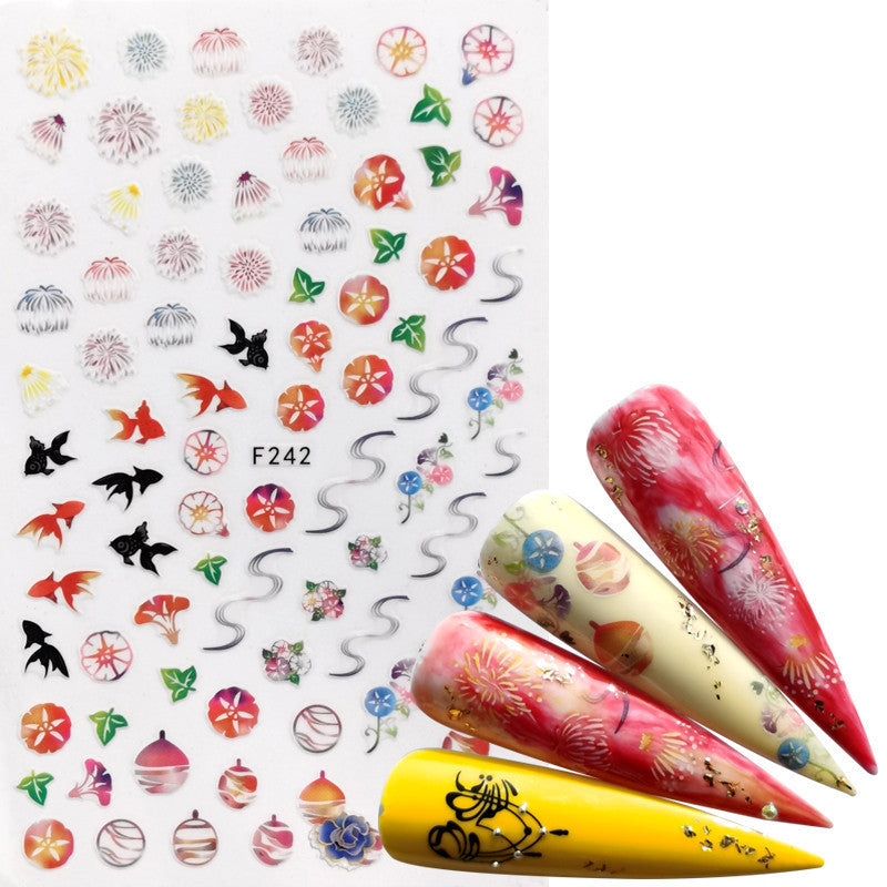 Butterfly, Flower, Feather & Lace Nail Sticker