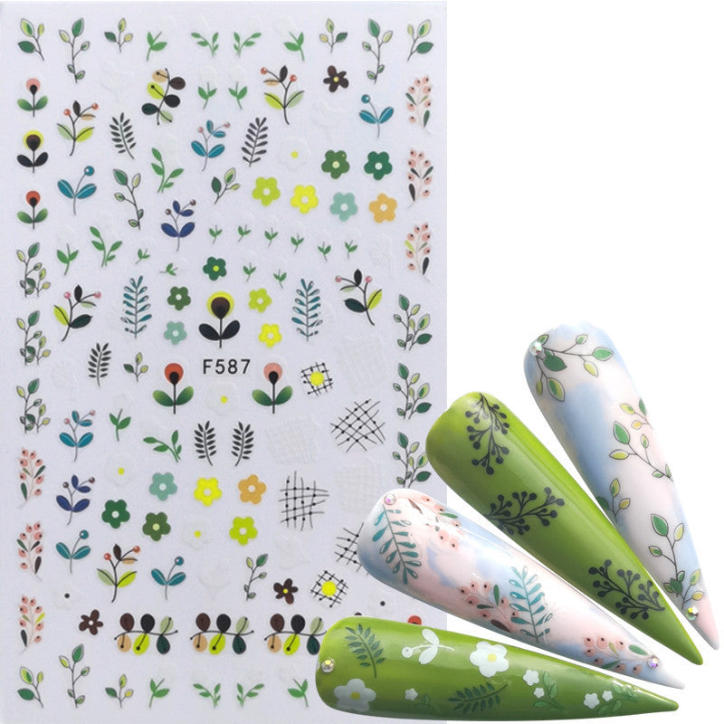 Butterfly, Flower, Feather & Lace Nail Sticker