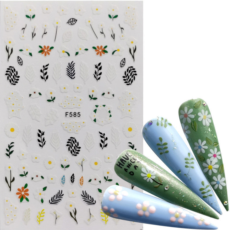 Butterfly, Flower, Feather & Lace Nail Sticker