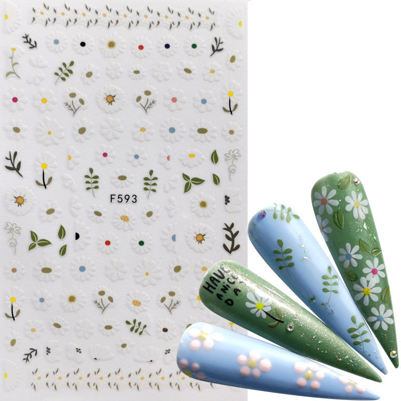 Butterfly, Flower, Feather & Lace Nail Sticker