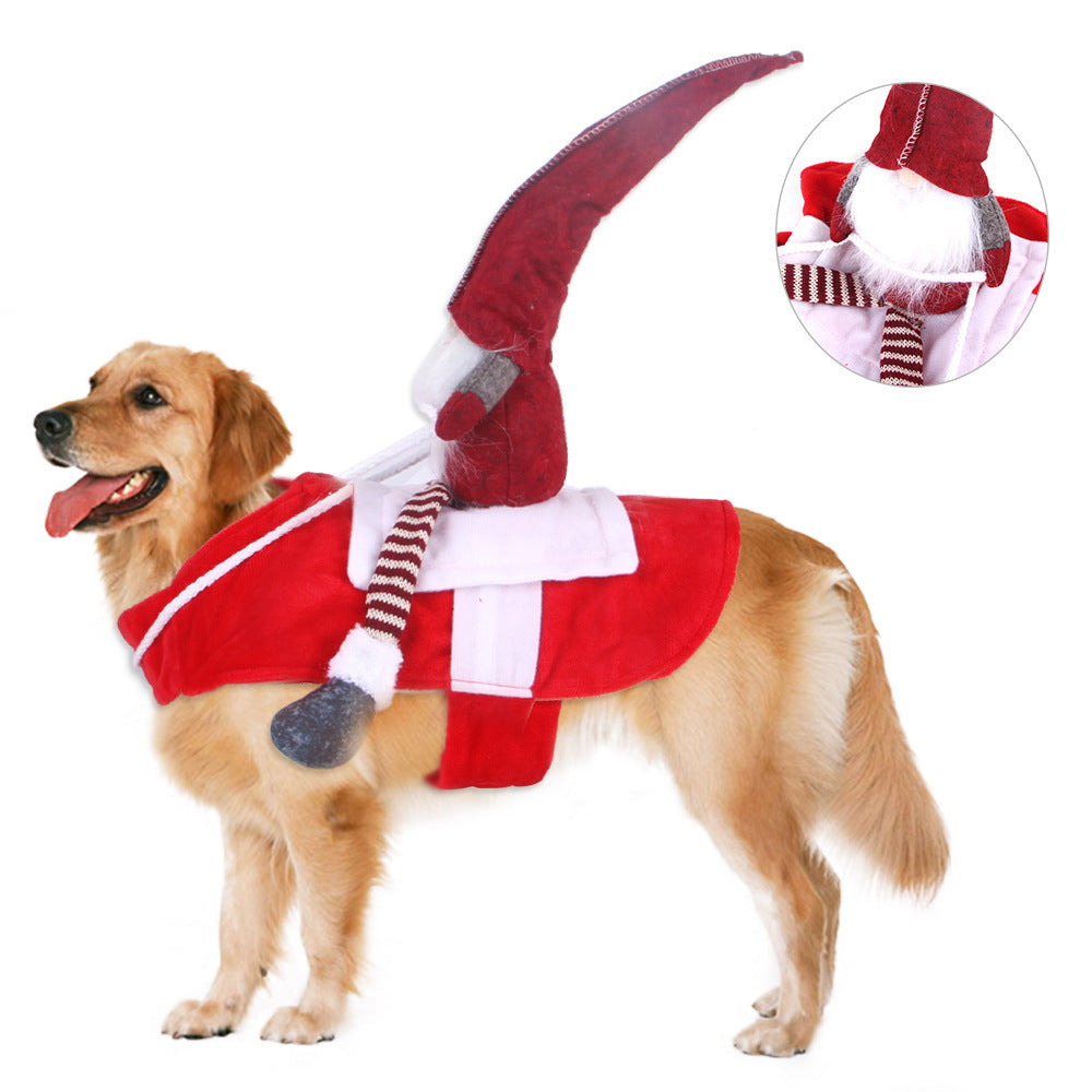 Pet Christmas Riding Nome Pet Costume