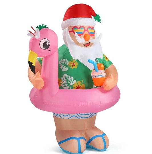 5.9 FT Santa Goes Swimming