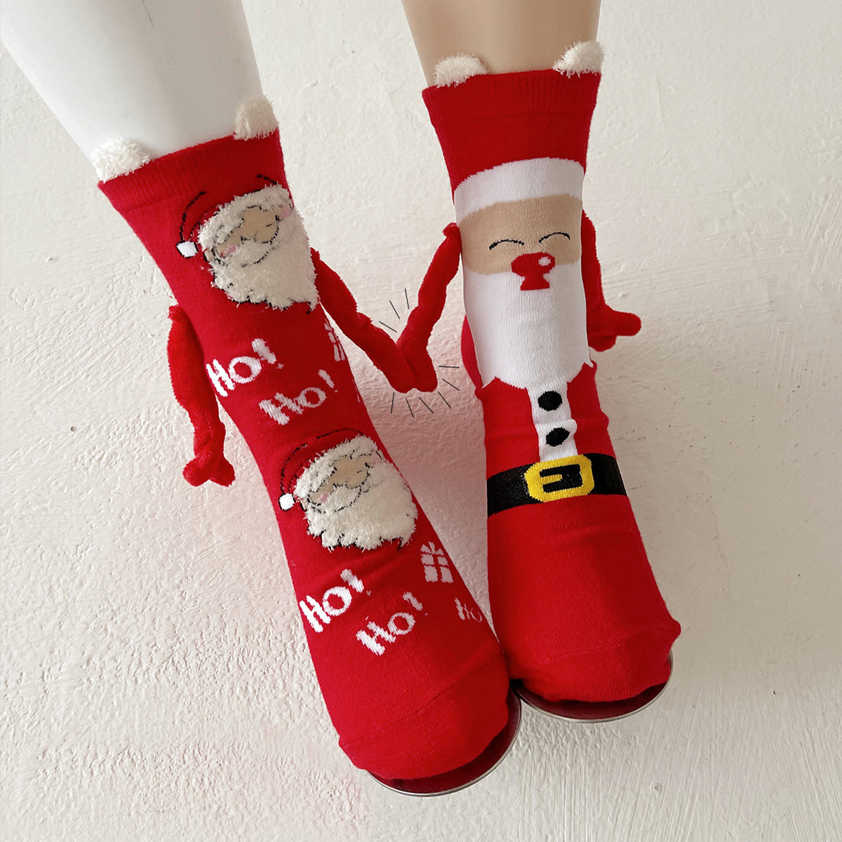 Christmas Hand-Holding Magnetic Socks