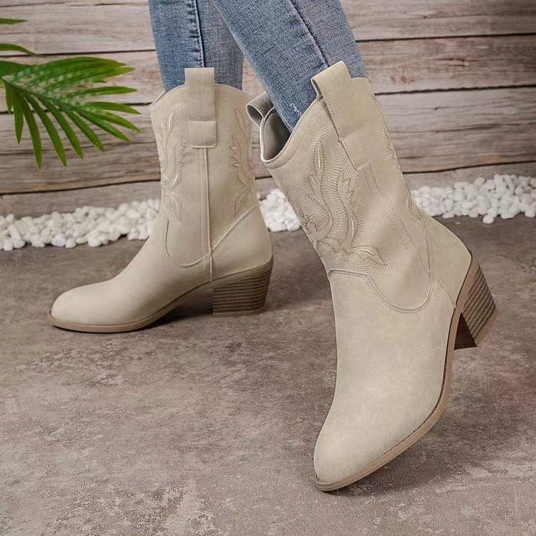 Old Western French Lady Boot