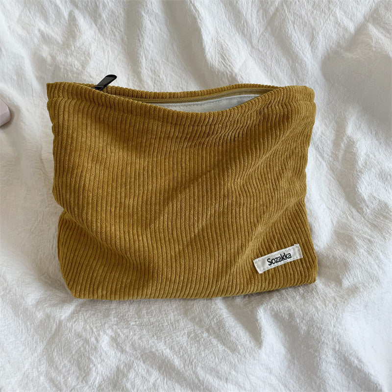 Corduroy Cosmetic Bag