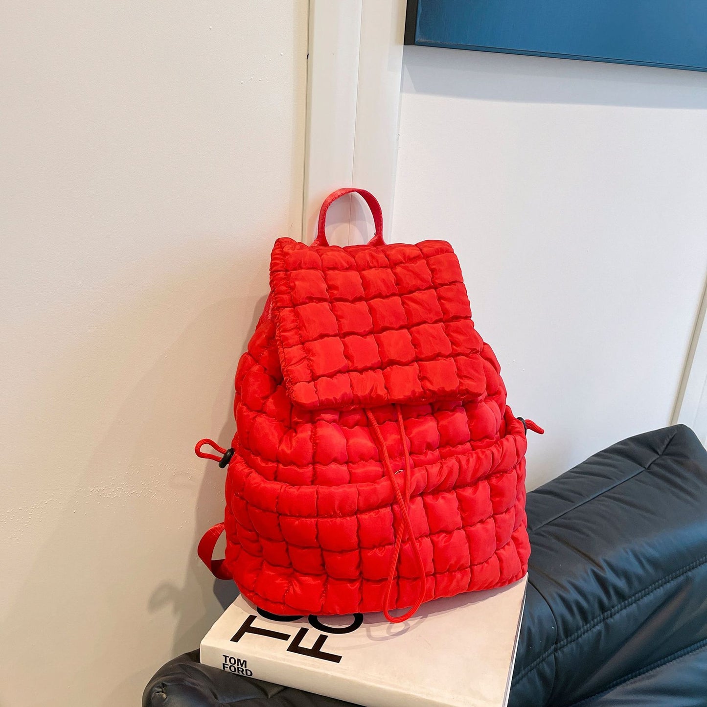 Candy Color Quilted Backpack