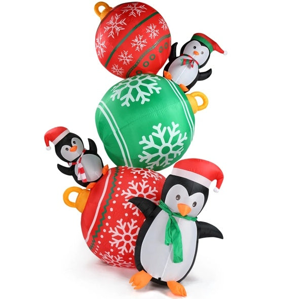 8.9 FT Penguin Christmas LED Inflatable