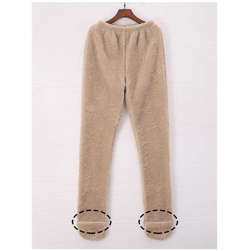 Women Coral Fleece Socks Leggings