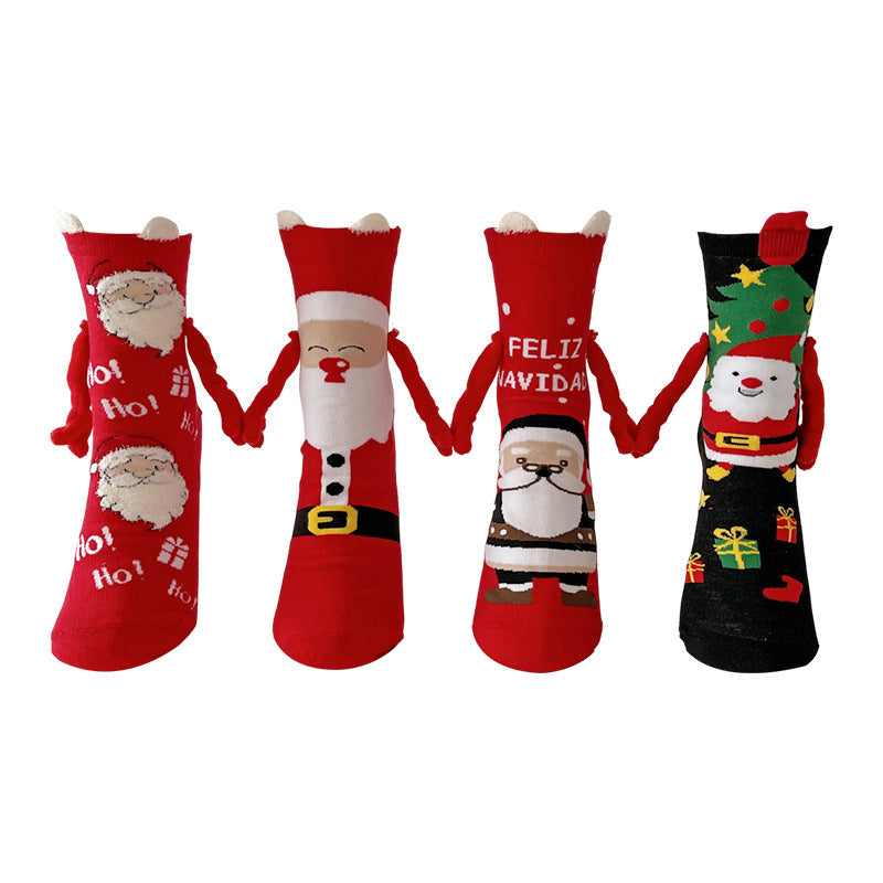 Christmas Hand-Holding Magnetic Socks