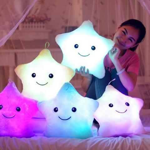 LED  Stars Plush Pillow