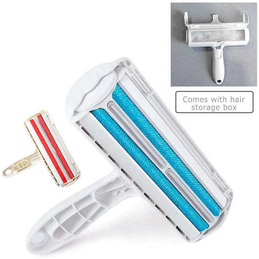 Pet Hair Roller Remover Lint Brush 2-Way Pet Comb