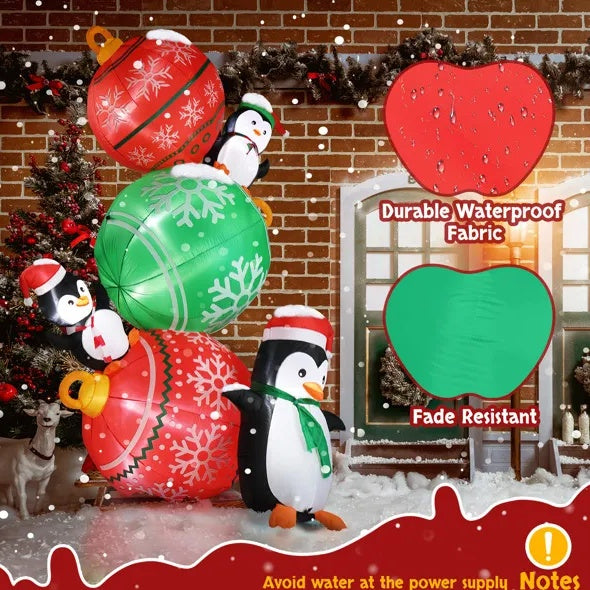 8.9 FT Penguin Christmas LED Inflatable