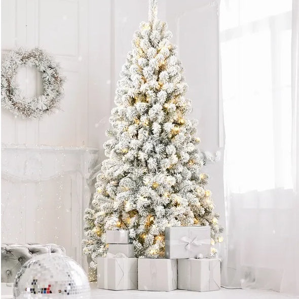 5ft Pre-lit Flocked Artificial Christmas Tree