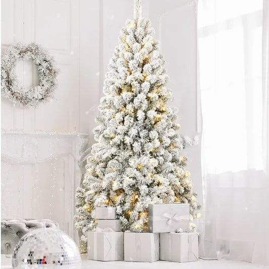 5ft Pre-lit Flocked Artificial Christmas Tree