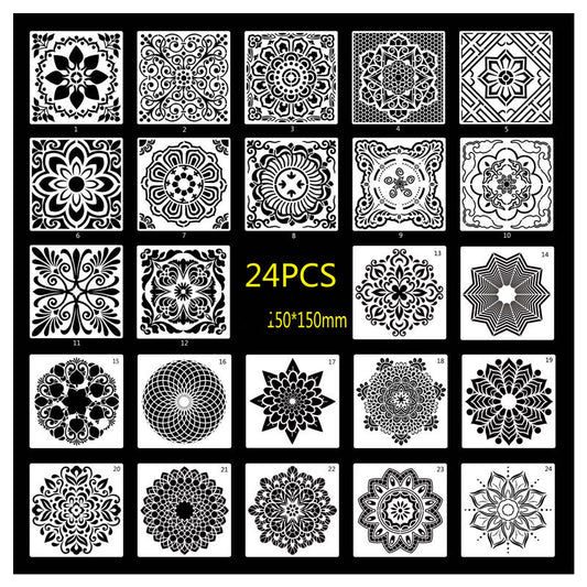 Mandella Drawing Templates Set