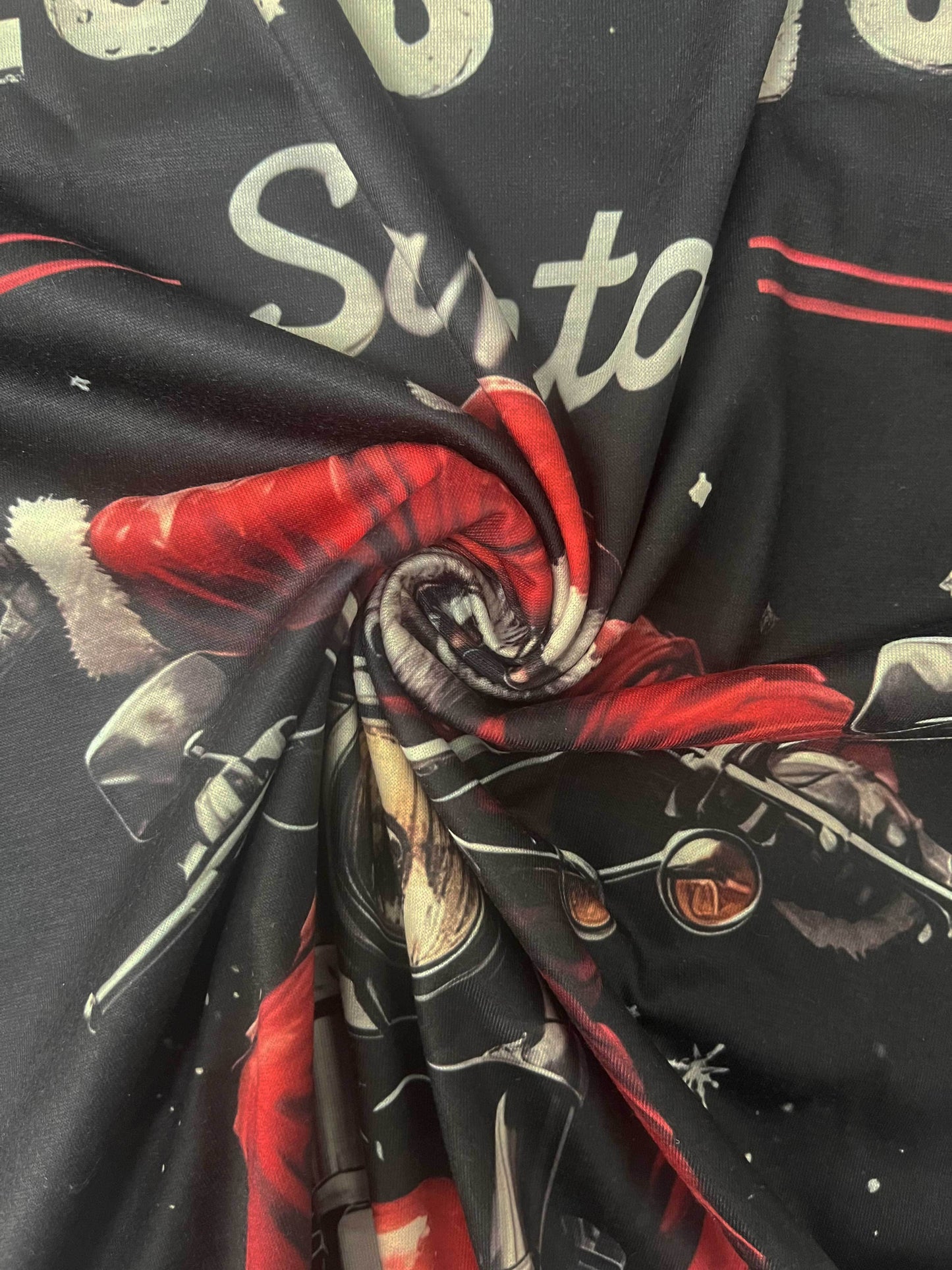 Men's Let's Go Santa Motorcycle Shirt