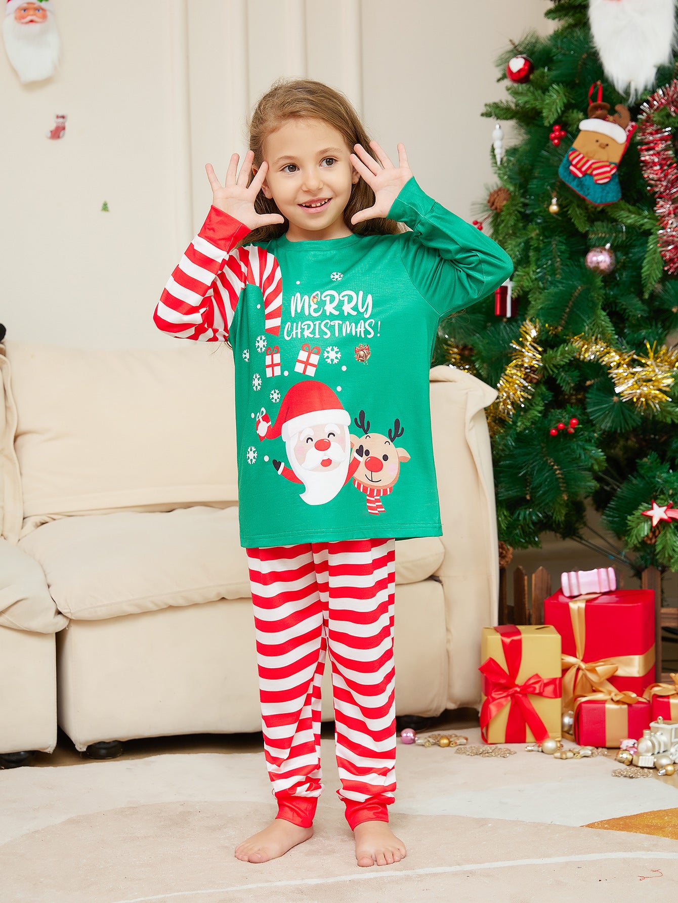 Family Santa Claus Christmas Pajamas