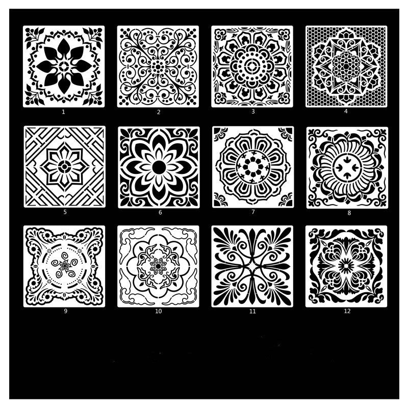 Mandella Drawing Templates Set