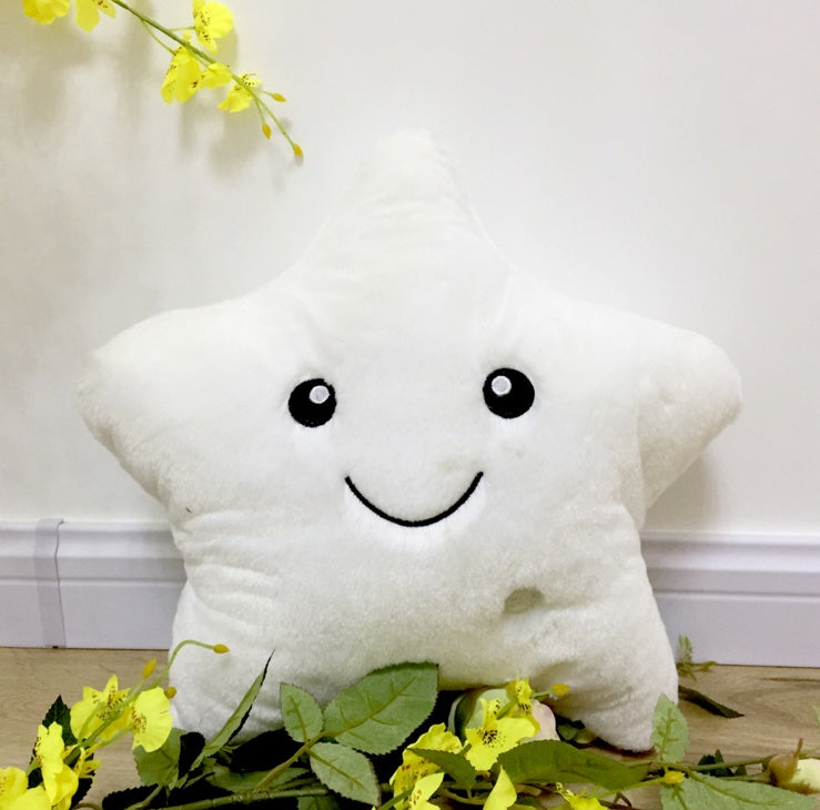 LED  Stars Plush Pillow