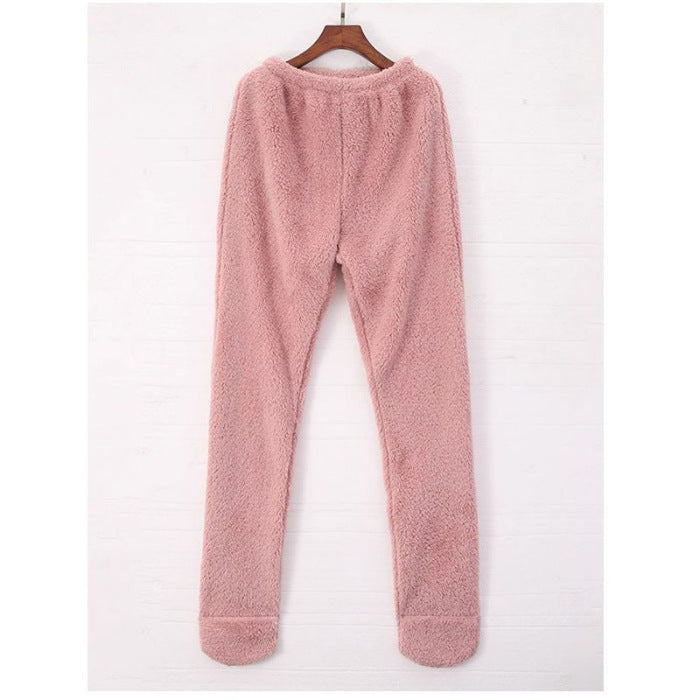 Women Coral Fleece Socks Leggings