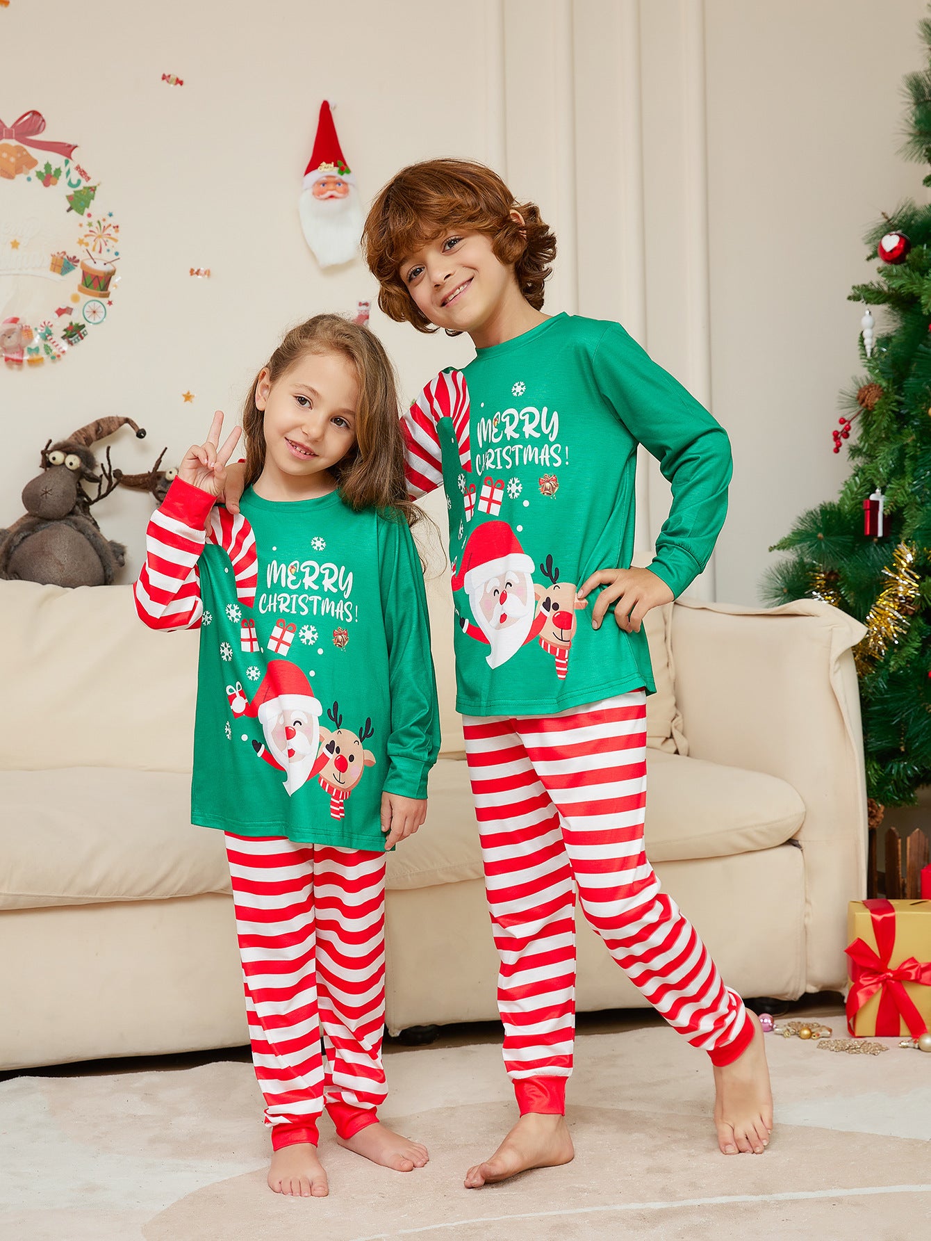 Family Santa Claus Christmas Pajamas