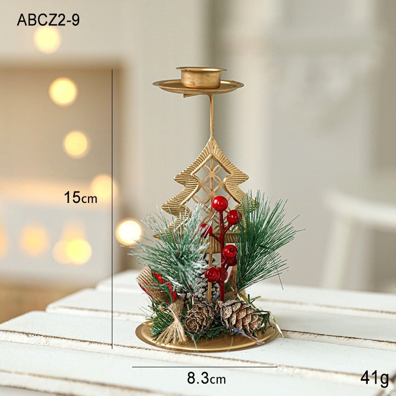 Golden Christmas Candlestick