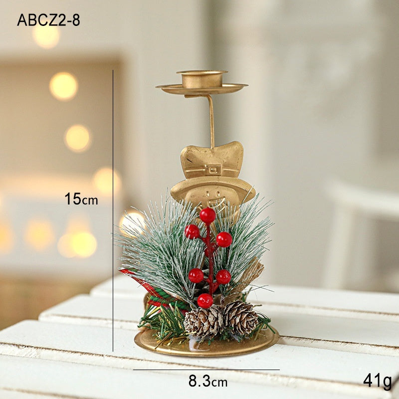 Golden Christmas Candlestick