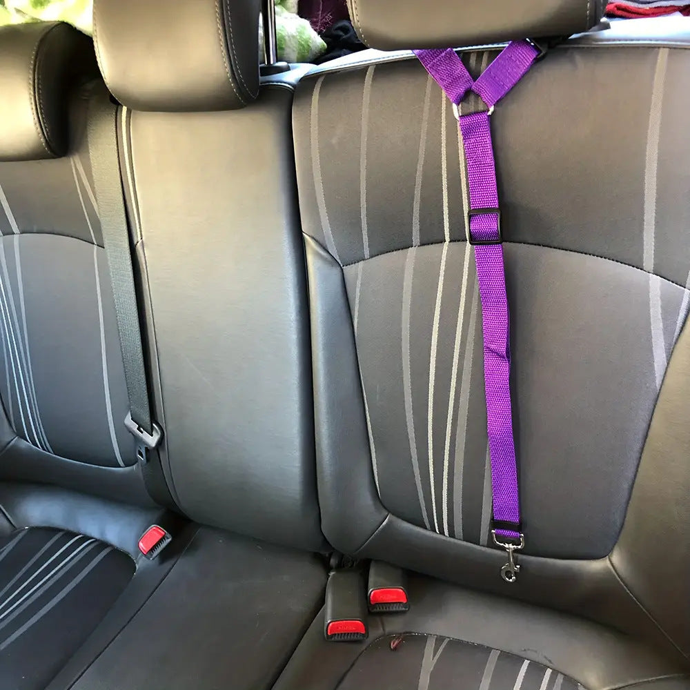 Solid Two-in-one Pet Car Seat Belt