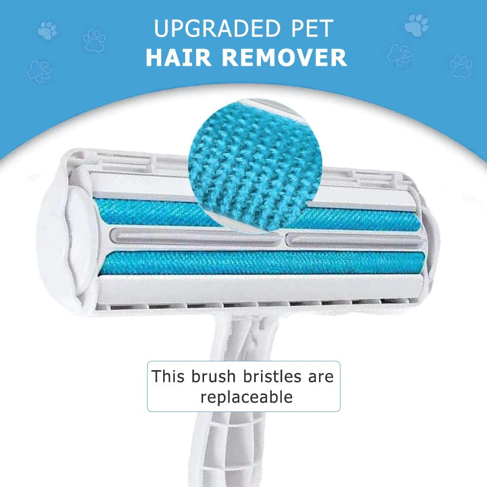 Pet Hair Roller Remover Lint Brush 2-Way Pet Comb