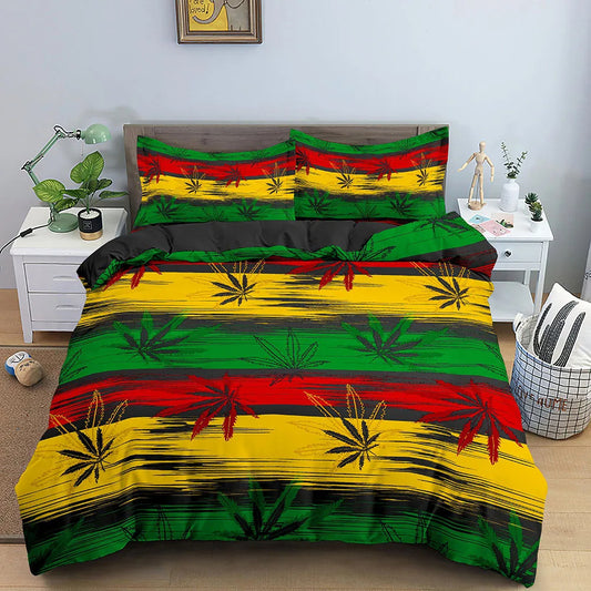 Weed Leaf Bedding Set