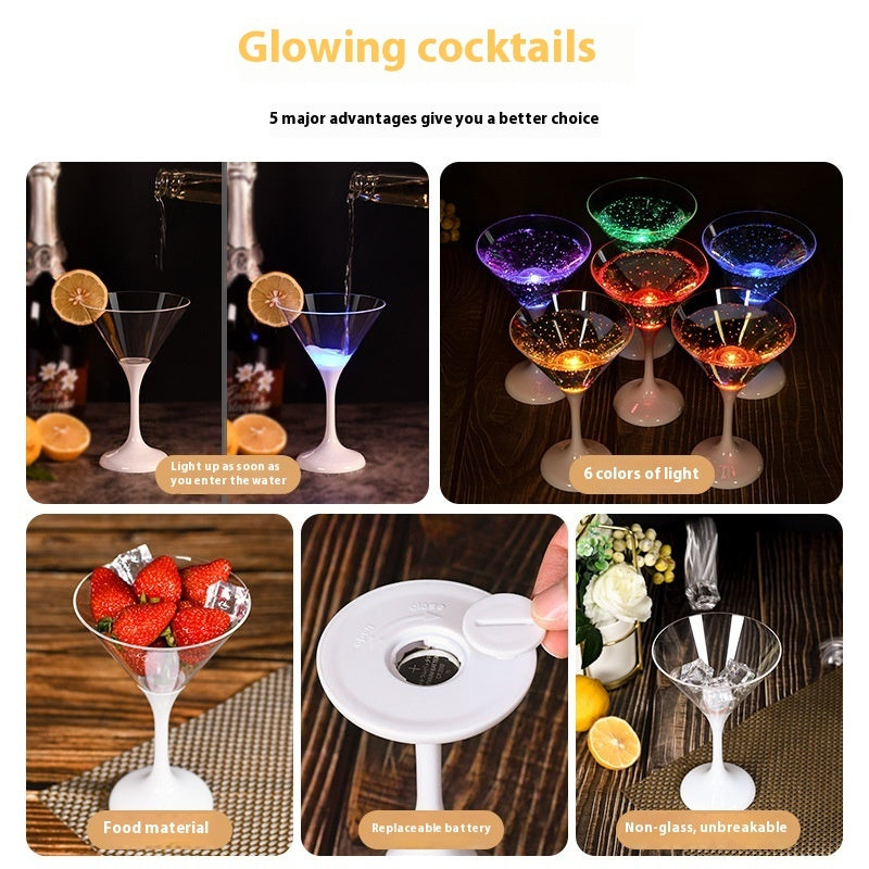 Glowing Cocktail Glasses