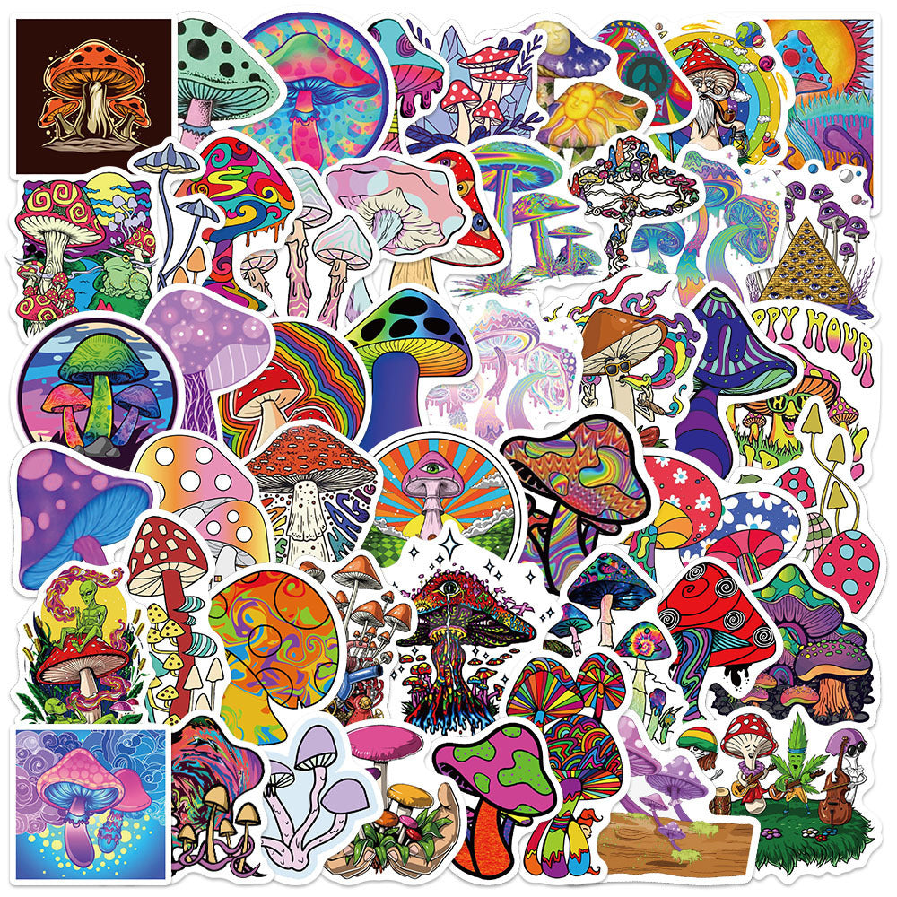 Psychedelic Mushroom Stickers