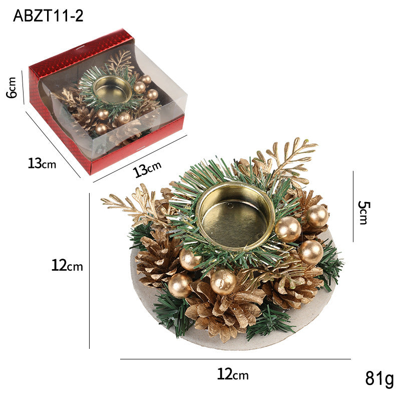 Christmas Candle Metals Candlestick