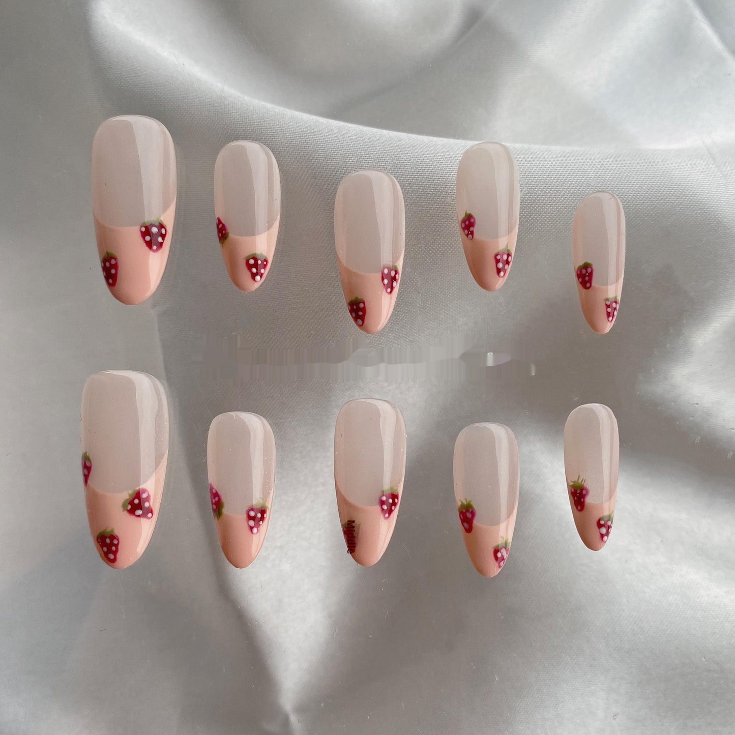 French Strawberry Nail