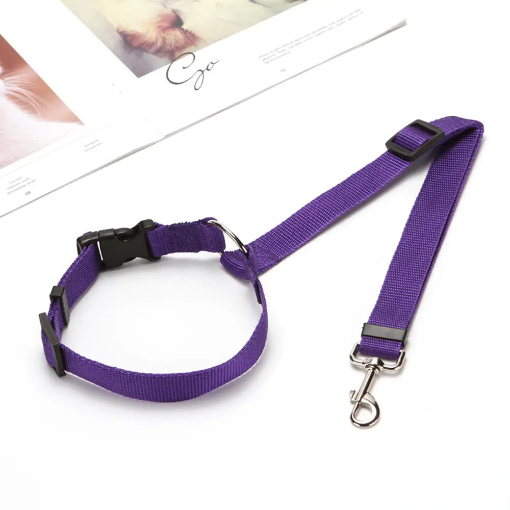 Solid Two-in-one Pet Car Seat Belt