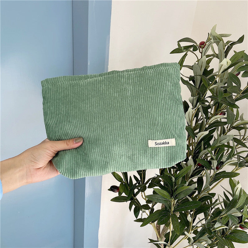 Corduroy Cosmetic Bag