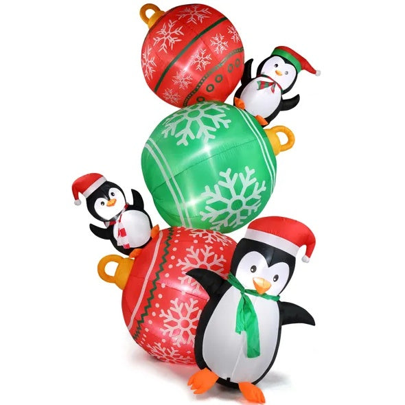 8.9 FT Penguin Christmas LED Inflatable