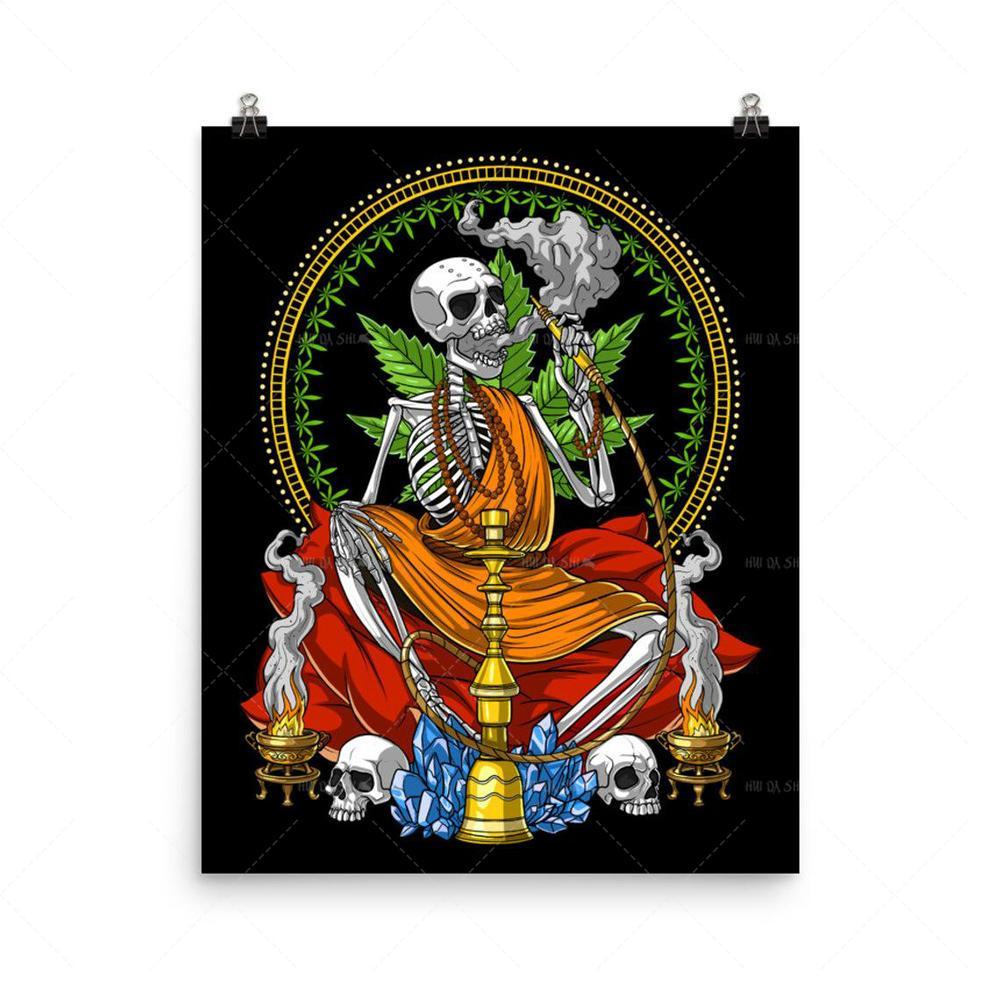 Buddha Skeleton Canvas