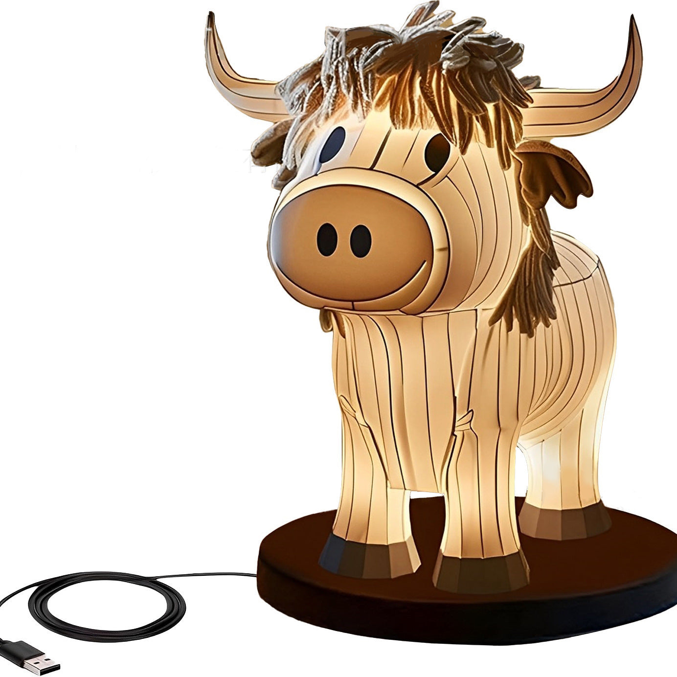 Home Cow Table Lamp